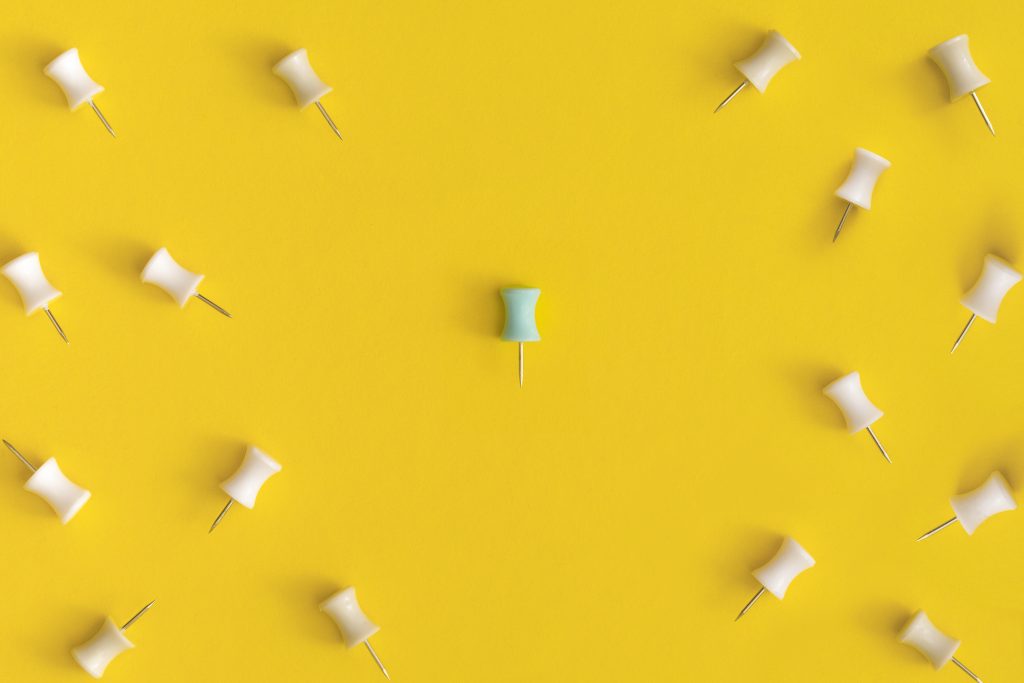 Push pins stand out ideas